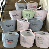 PREORDER - Seersucker Easter Buckets (5 Color Options)
